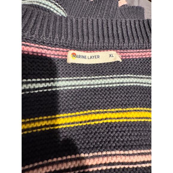 MARINE LAYER Nina Crewneck Sweater in Sz X-Large - Picture 5 of 7